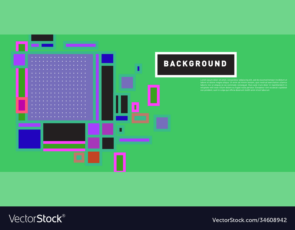 Abstract colorful rectangle background for banner