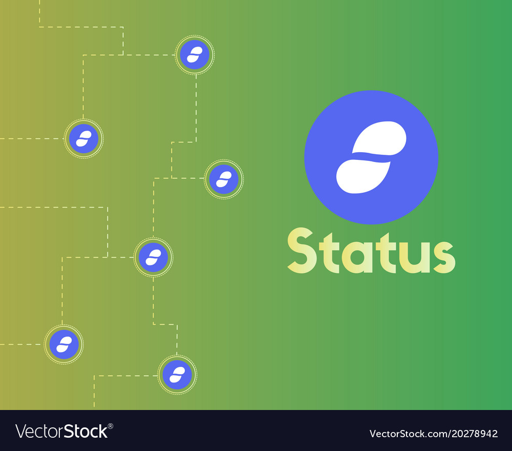 Cryptocurrency status style connected background