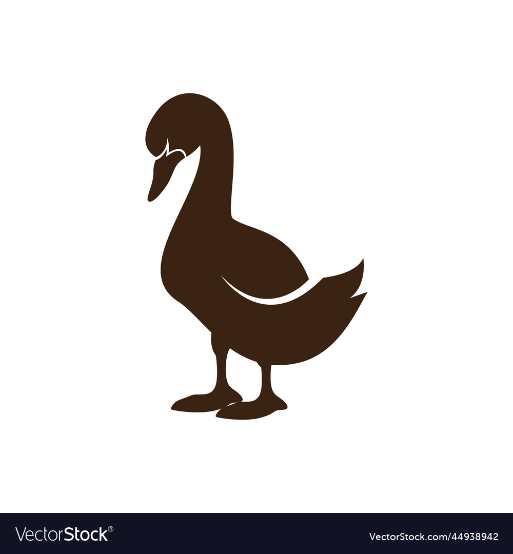 Duck logo Royalty Free Vector Image - VectorStock