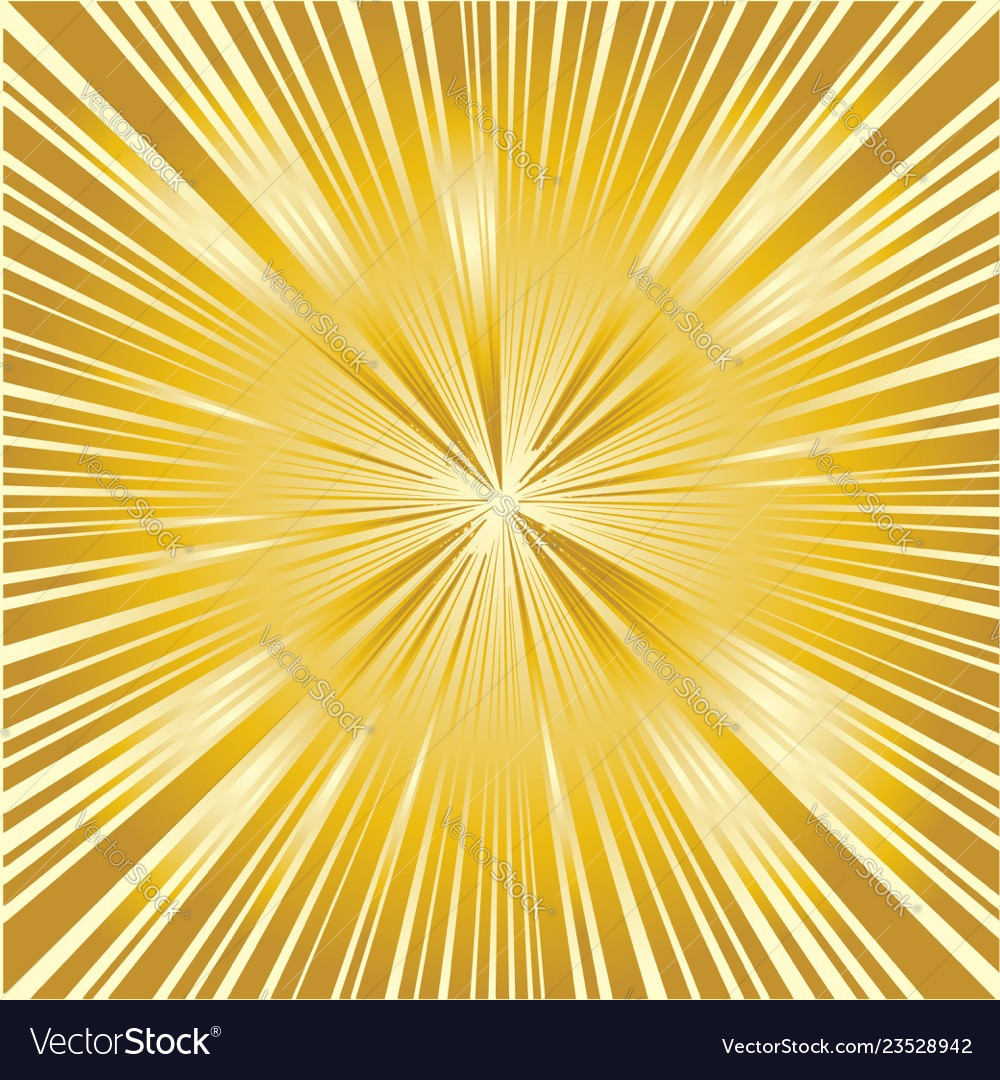 Golden ray background Royalty Free Vector Image