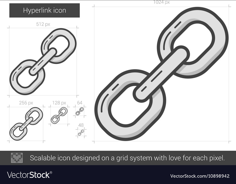 Hyperlink line icon