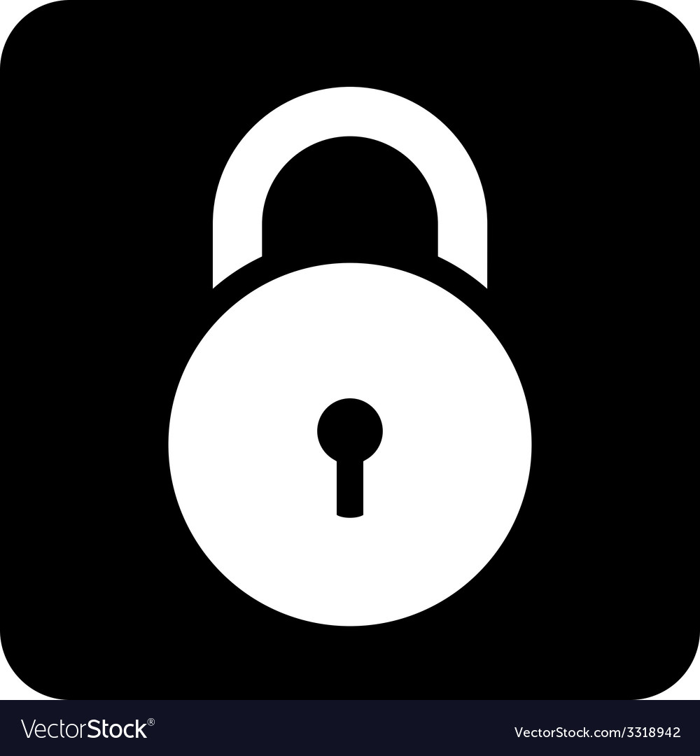 Lock symbol button