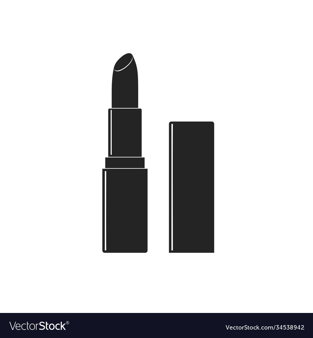Makeup beauty lipstick tube icon accessory glossy vector image Makeup beauty lipstick tube icon accessory glossy