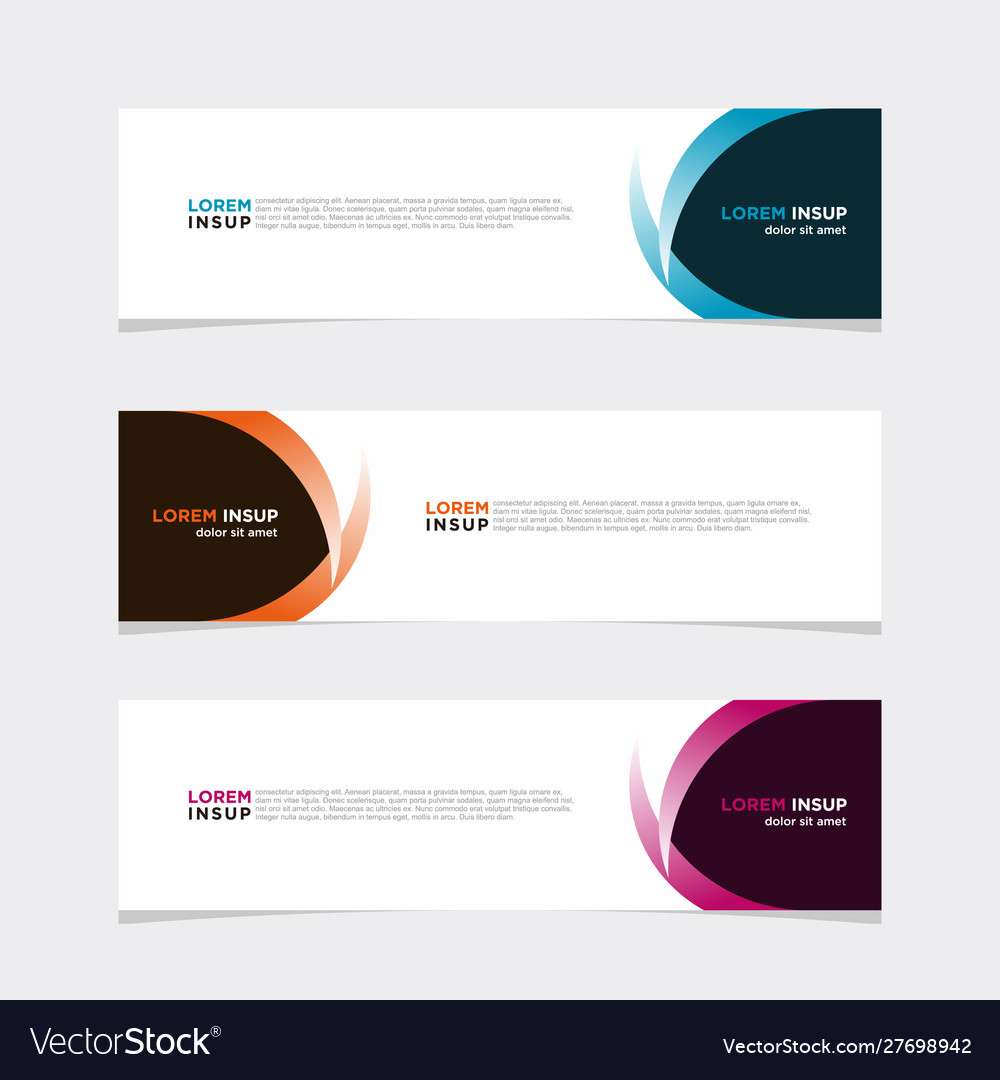 Modern banner web background abstract design