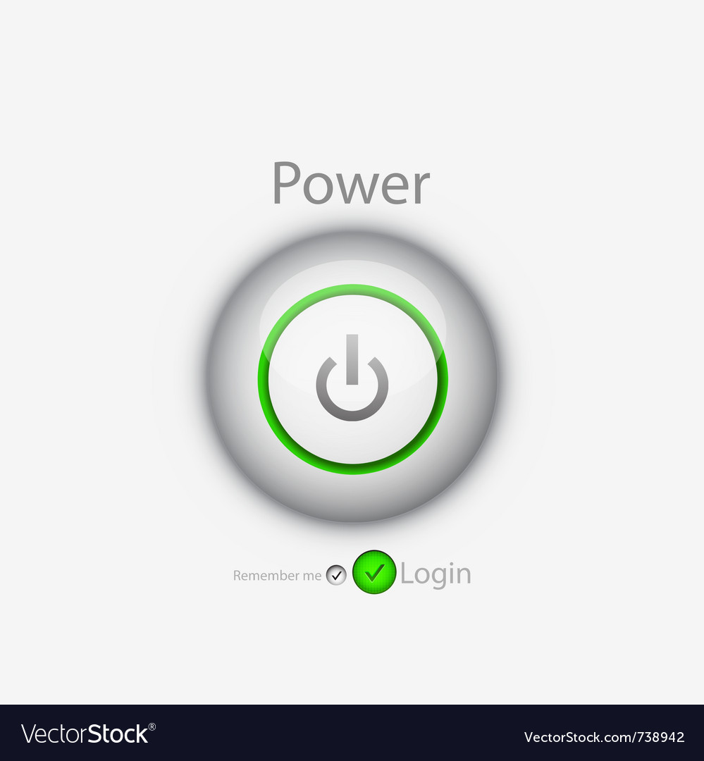 Power Button Login Icon