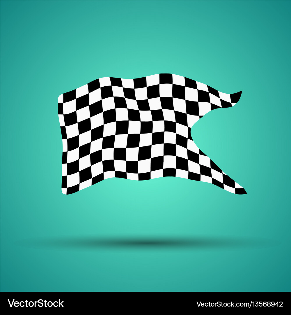 Racing background with checkered flag Royalty Free Vector
