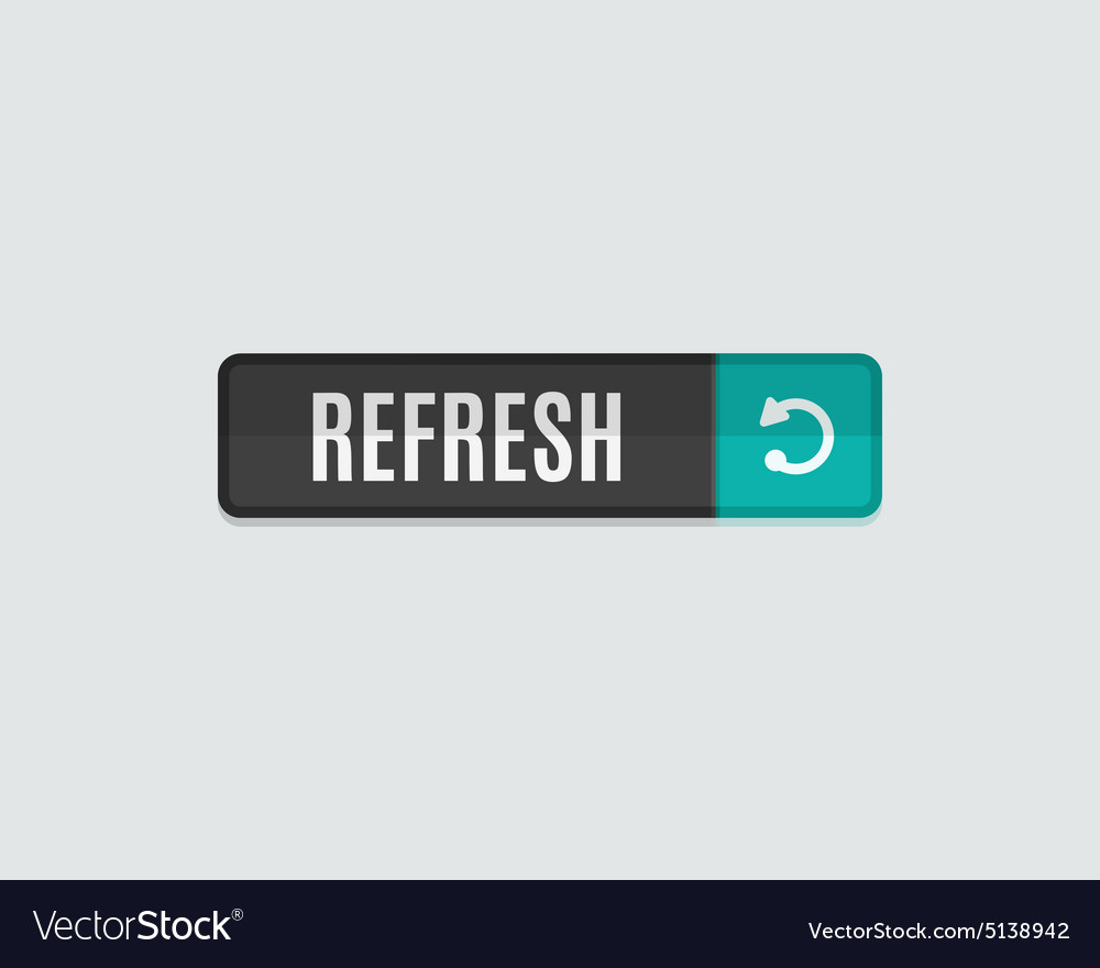 Refresh web button flat modern design