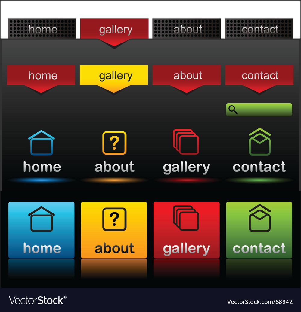 Website Icon Buttons