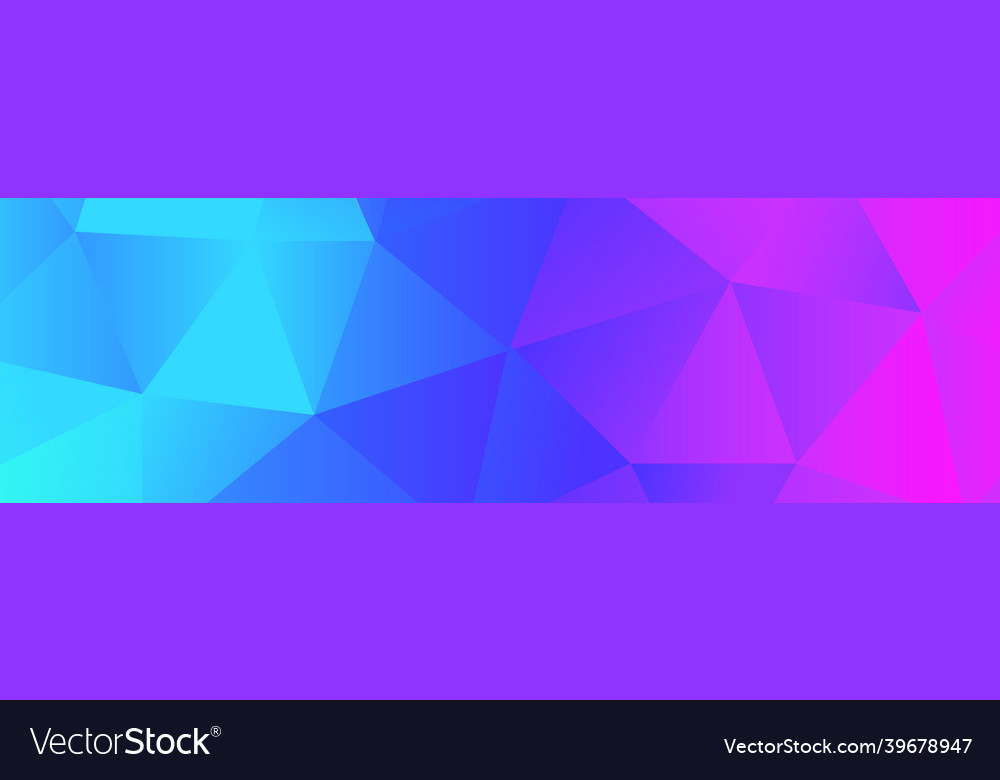 Abstract blue gradient triangles of different