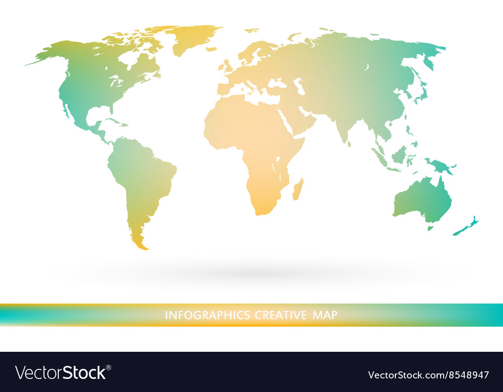 Abstrakte kreative Konzeptkarte der Welt