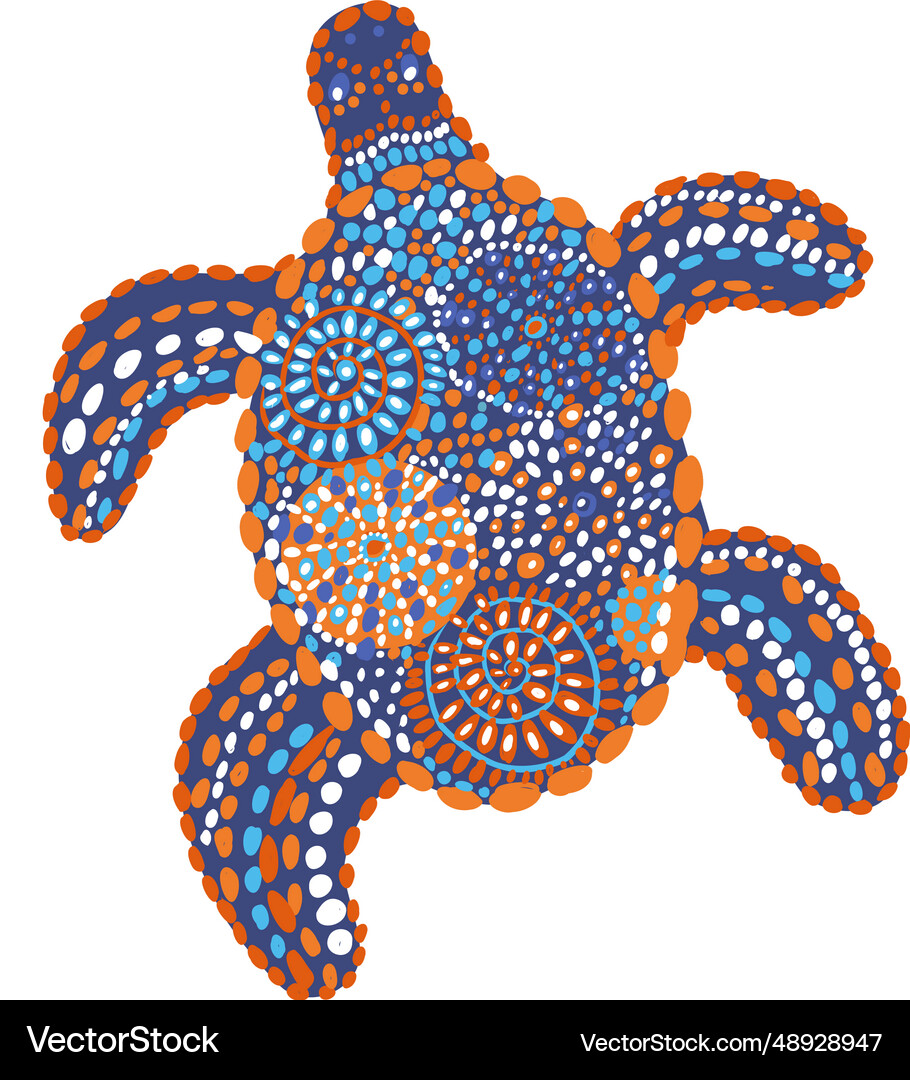 Australian animal turtle Royalty Free Vector Image