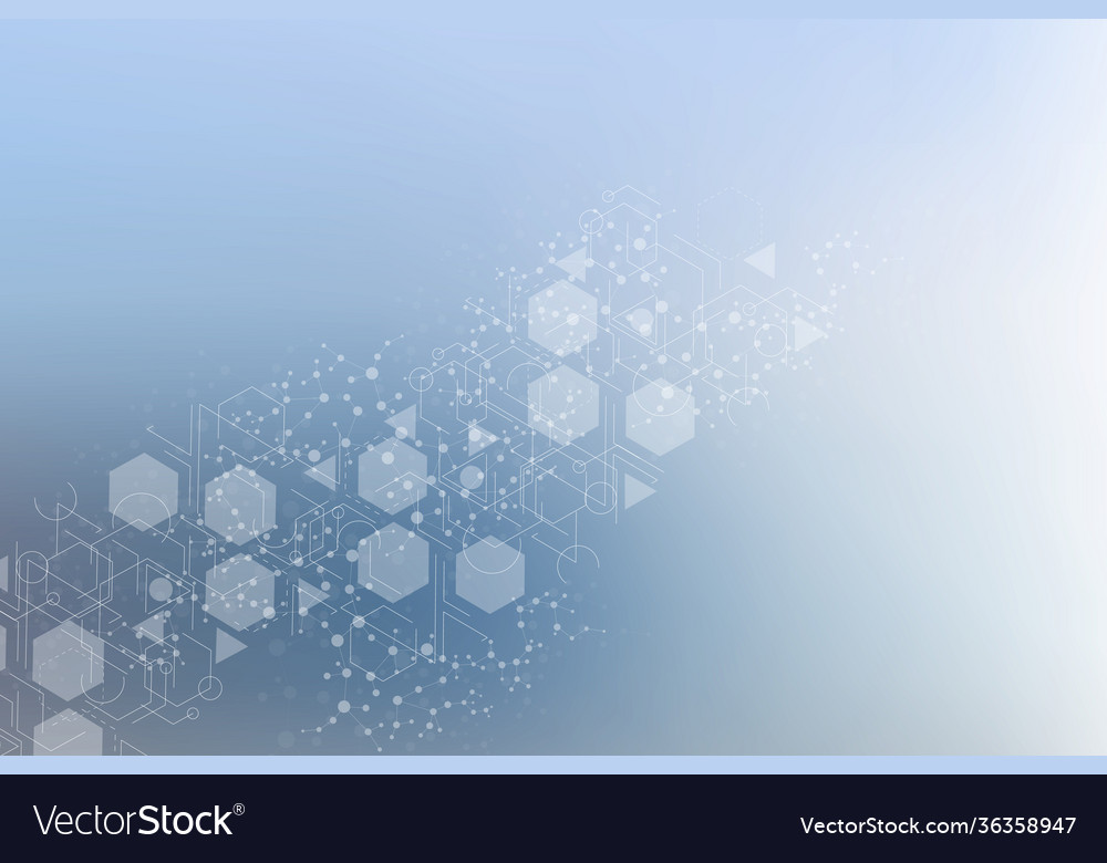 Hexagonal abstract background big data Vector Image Hexagonal abstract background big data