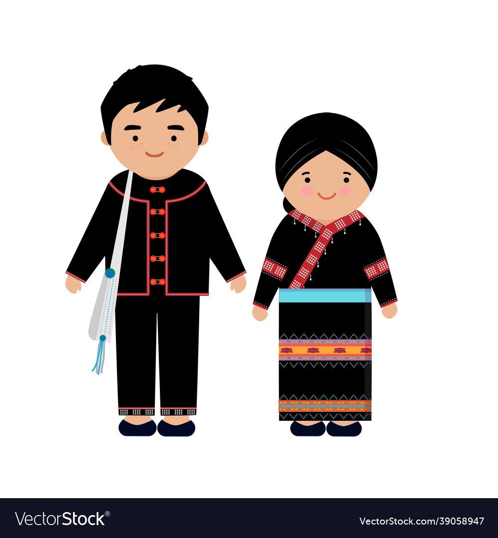 Lahu people Royalty Free Vector Image - VectorStock