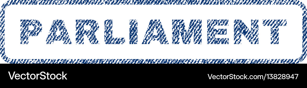 Parliament textile stamp Royalty Free Vector Image