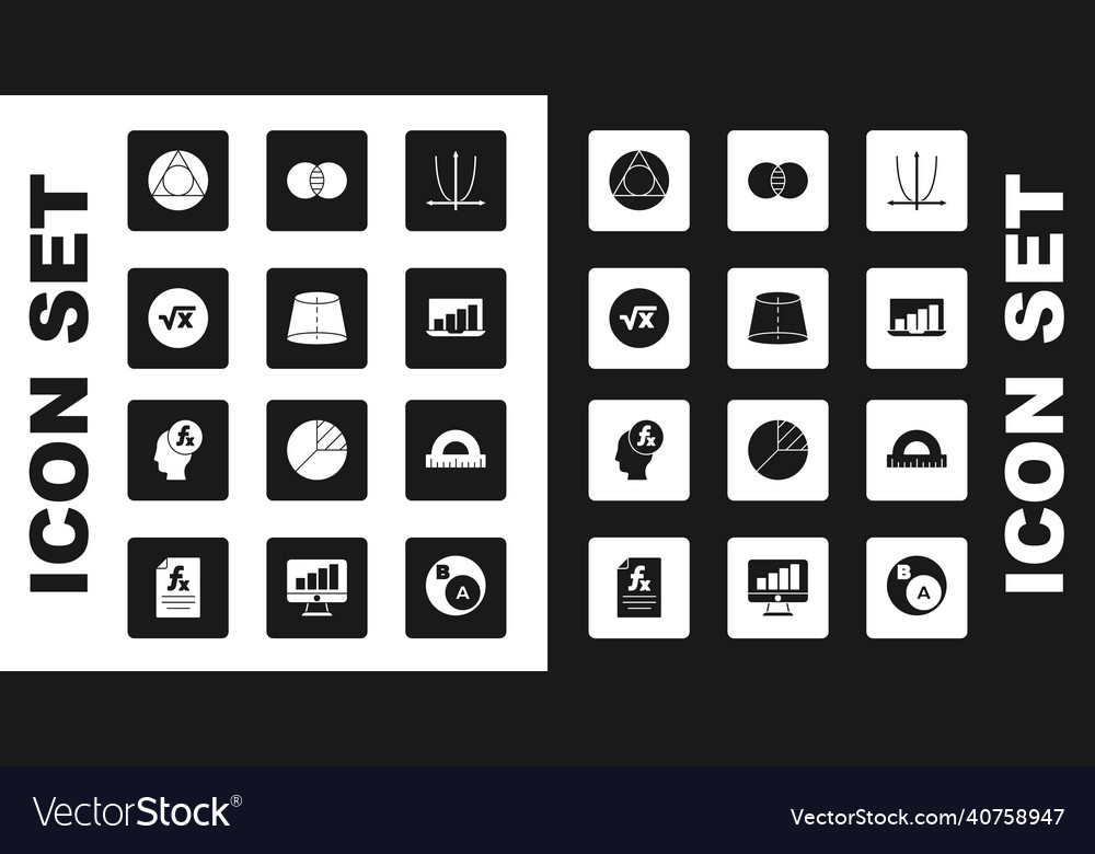 Set graph schedule chart diagram geometric vector image Set graph schedule chart diagram geometric