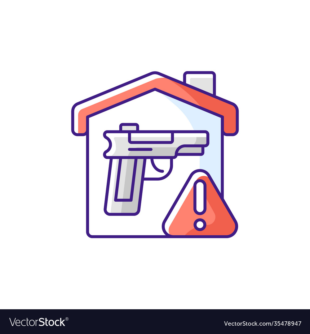 Weapons storage rgb color icon