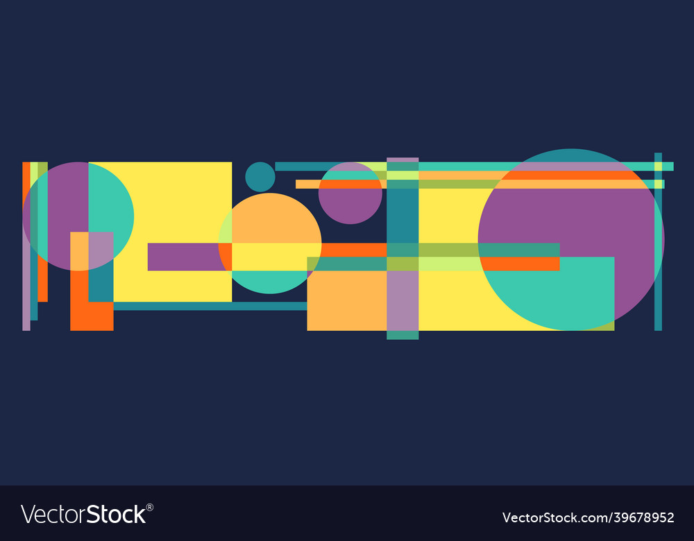 Abstract background with different geometric Vector Image Abstract background with different geometric