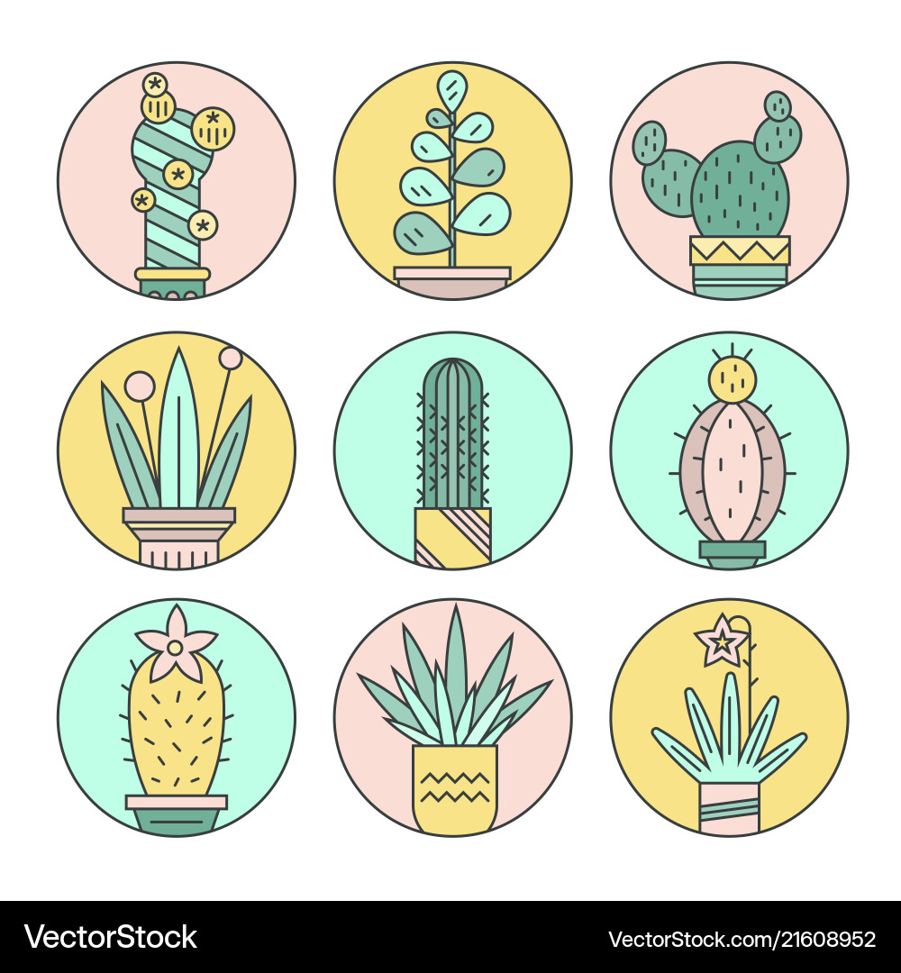 Cactus Royalty Free Vector Image - VectorStock