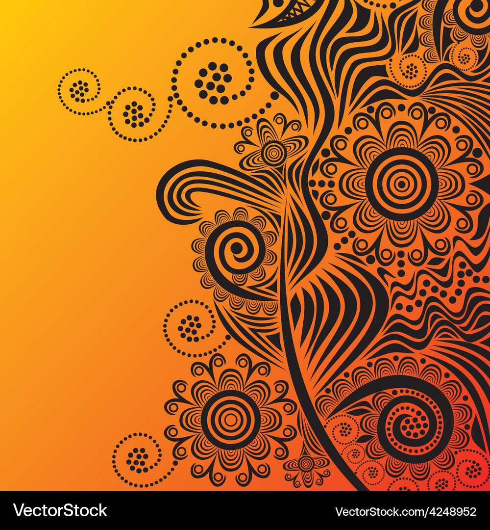 Floral nature pattern background Royalty Free Vector Image