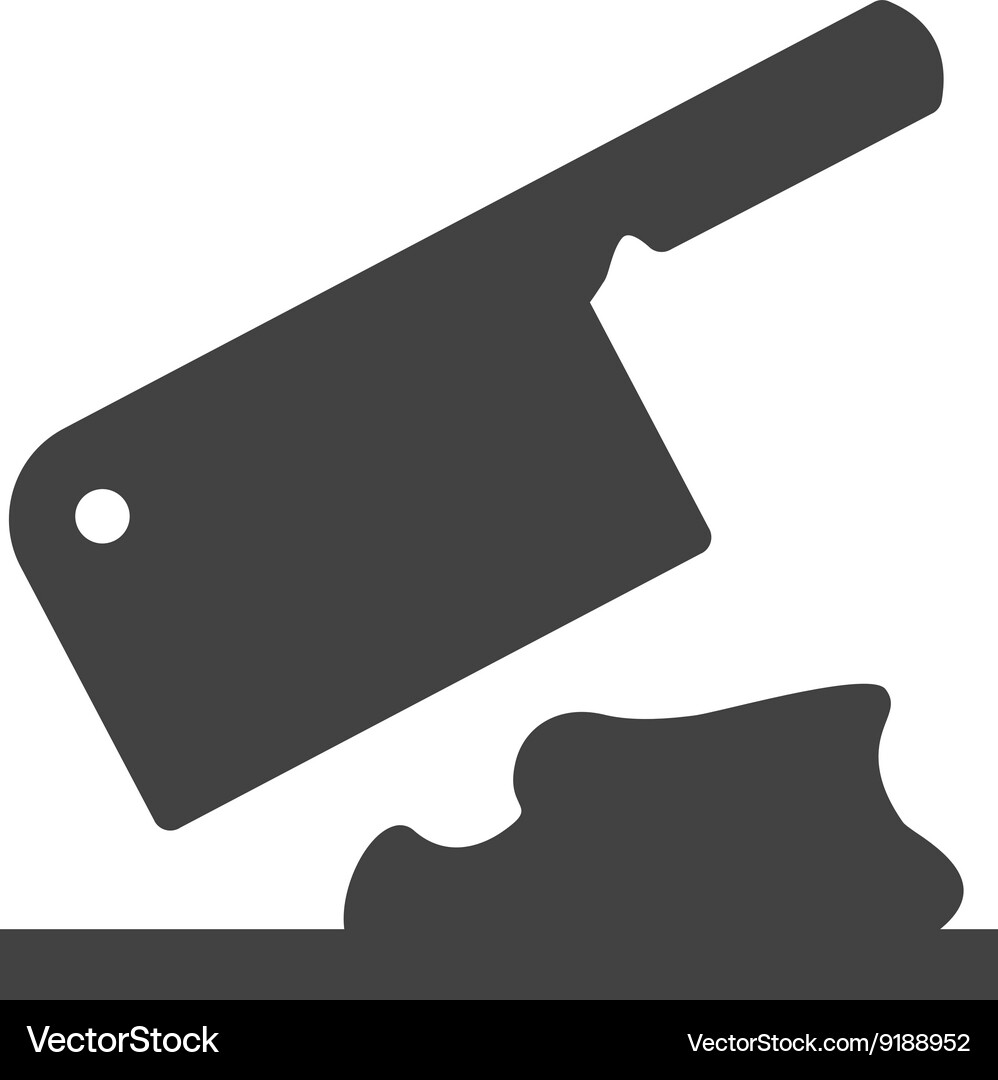 Meat cutting Royalty Free Vector Image - VectorStock