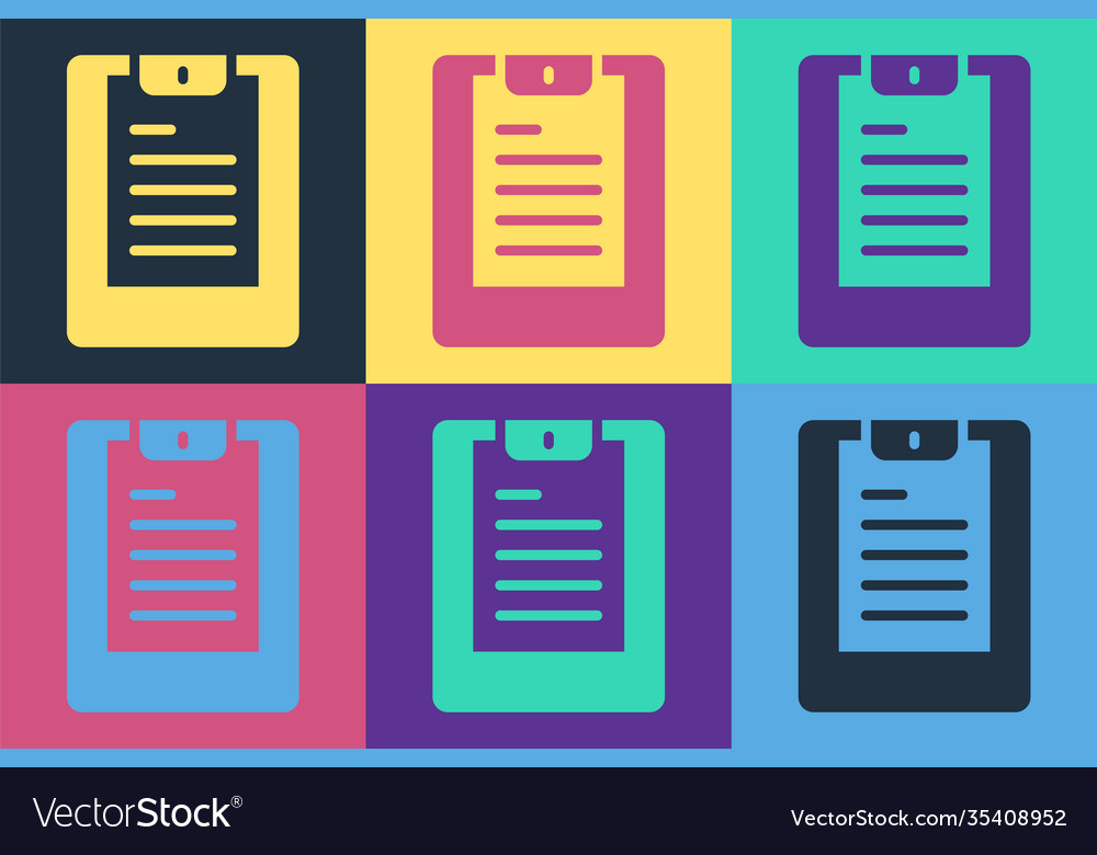 Pop art server data report icon isolated on color vector image Pop art server data report icon isolated on color