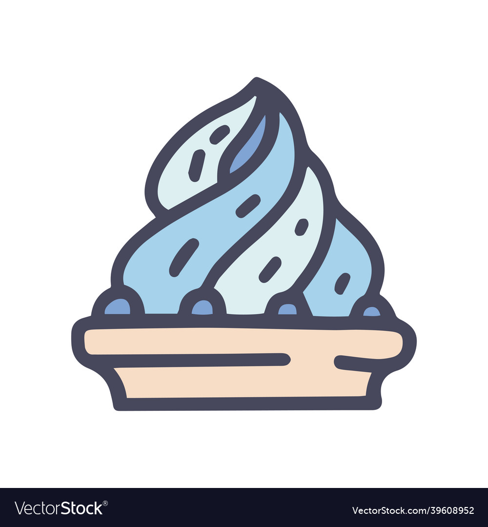 Rotating fountain color doodle simple icon