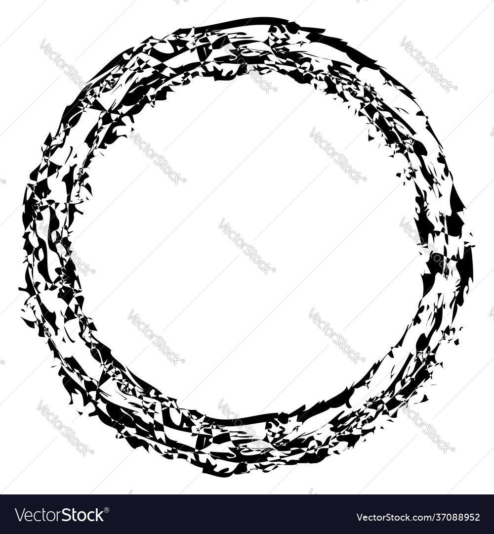 Sketchy scribble grungy circle textured design
