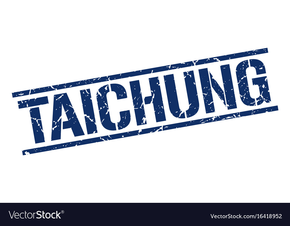 Taichung blauer quadratischer Stempel