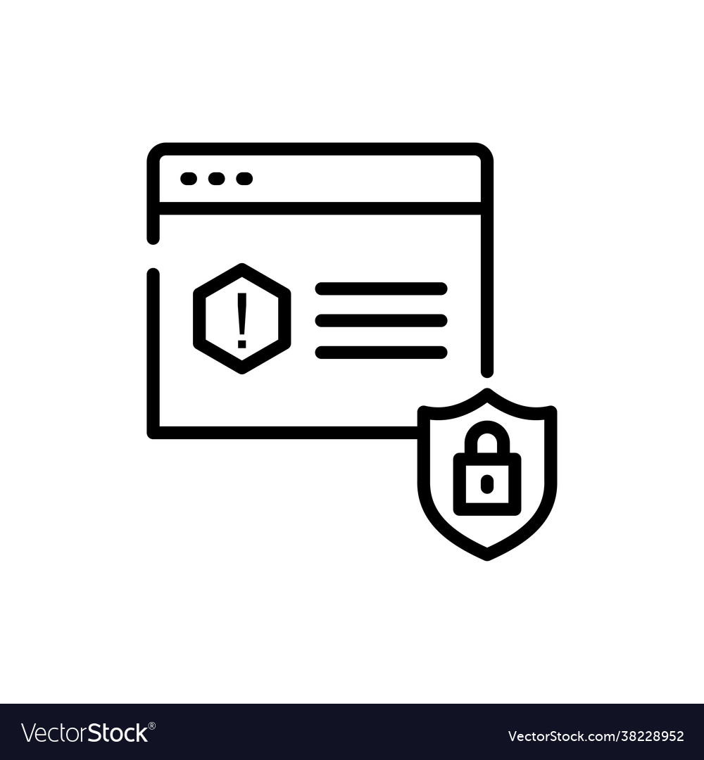 Web security style vector image Web security style