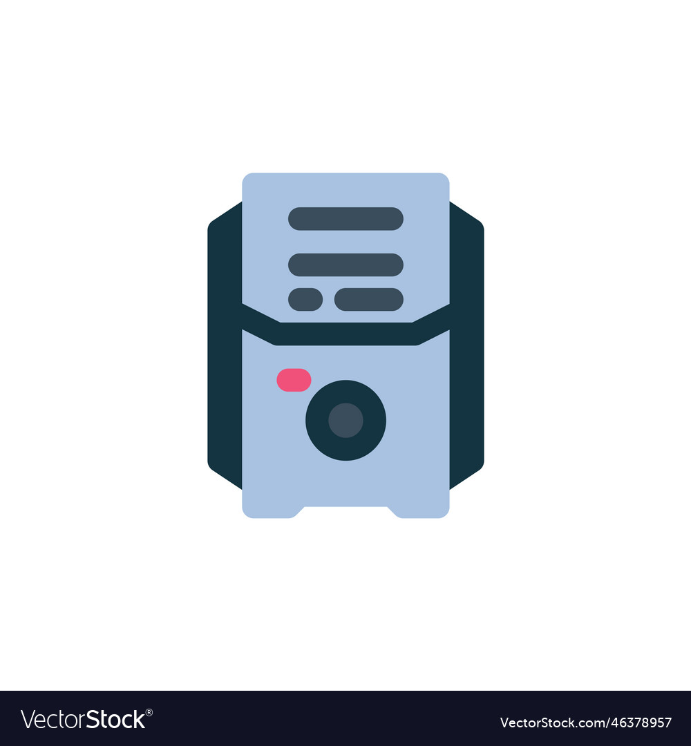 Cpu icon computer component flat style vector image Cpu icon computer component flat style