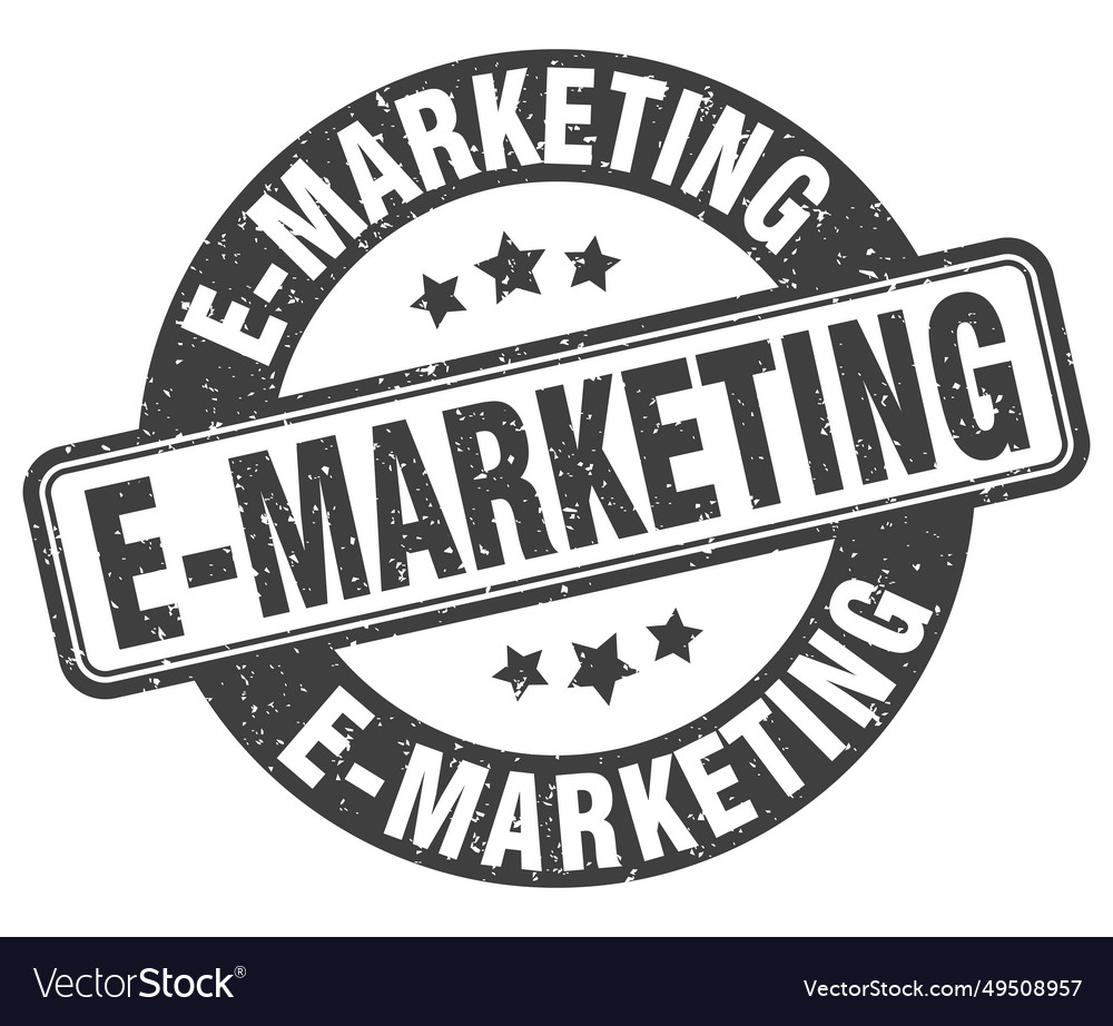 E-marketing stamp label round grunge