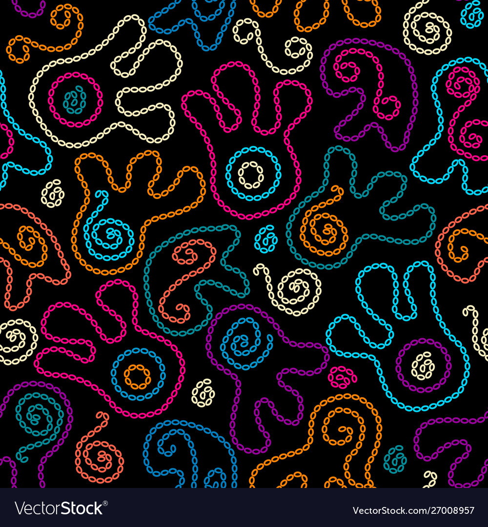 Geometric abstract pattern with a wavy elements