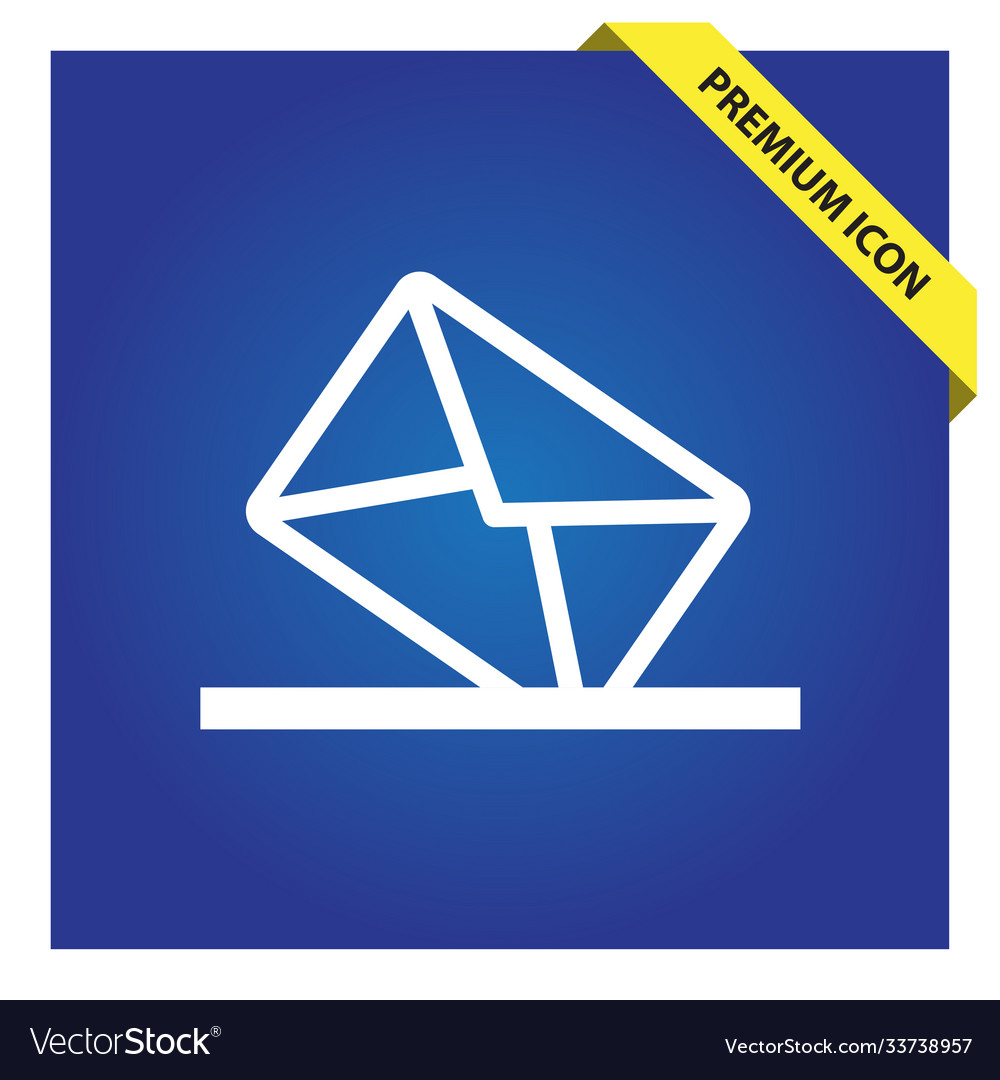 Mail box icon for web and mobile