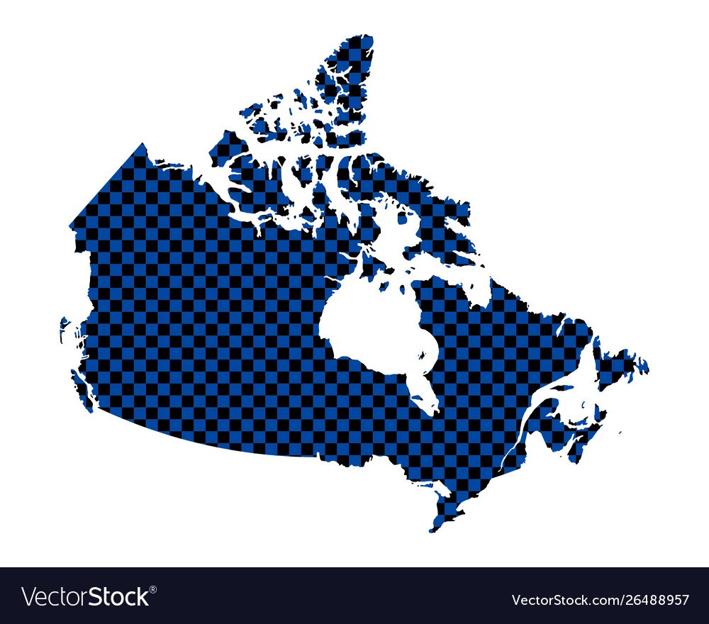 Map canada in checkerboard pattern