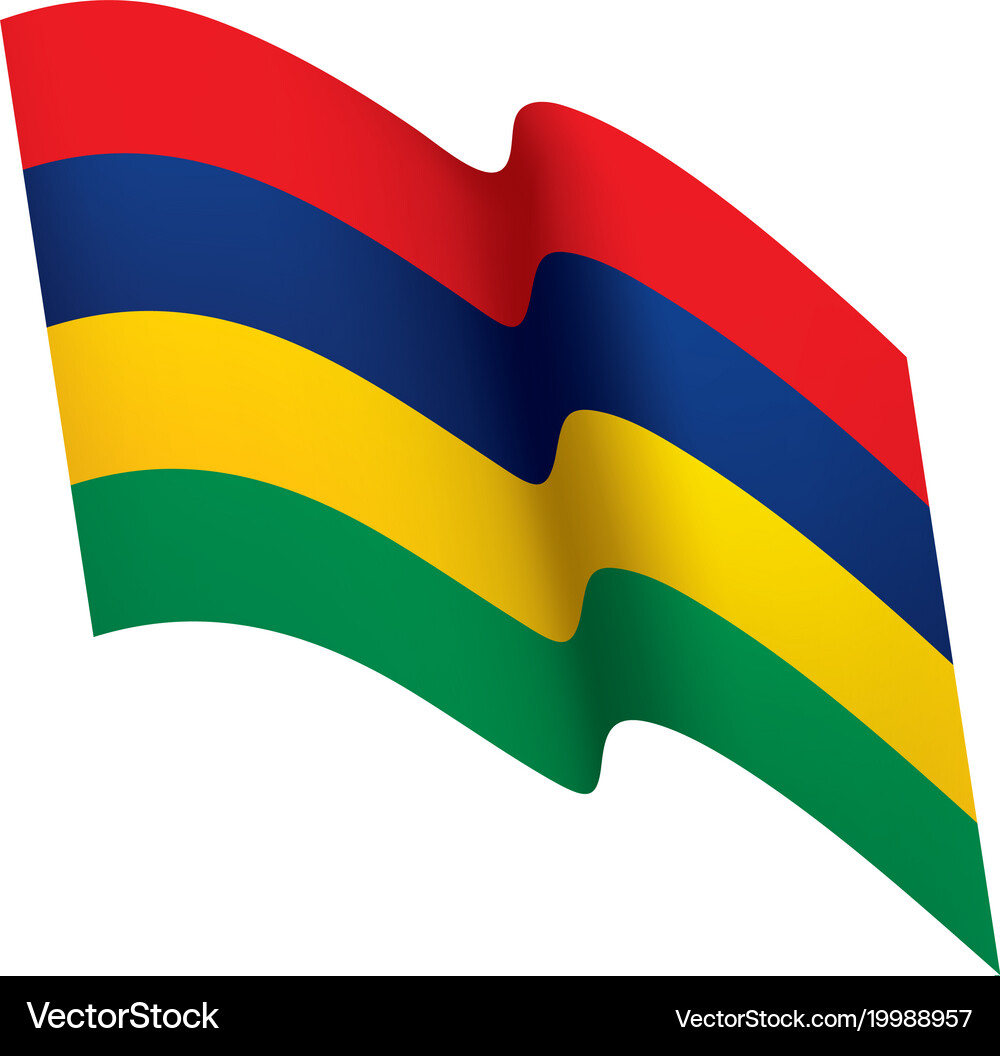 Mauritius flag Royalty Free Vector Image - VectorStock