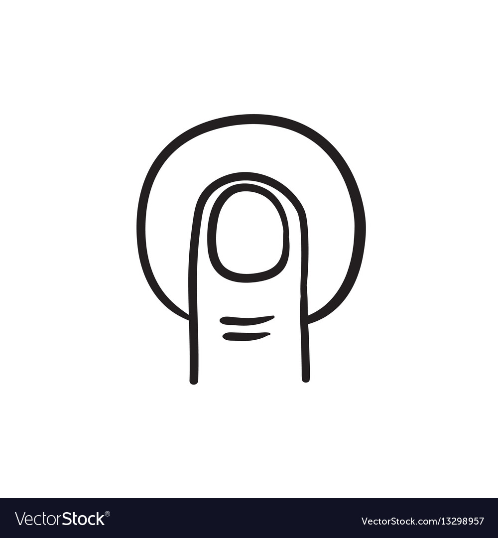 Touch screen gesture sketch icon