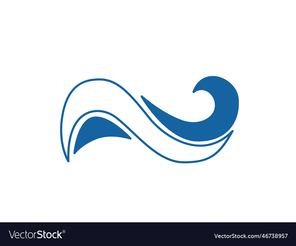 Wave Logo Hintergrund Wasser Symbol Vorlage