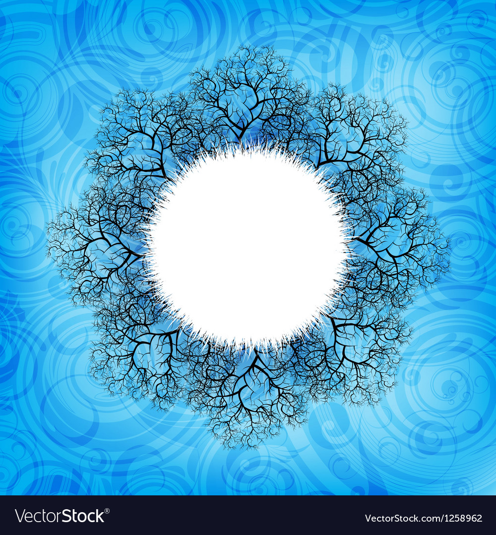 Abstract Blue Swirl Background