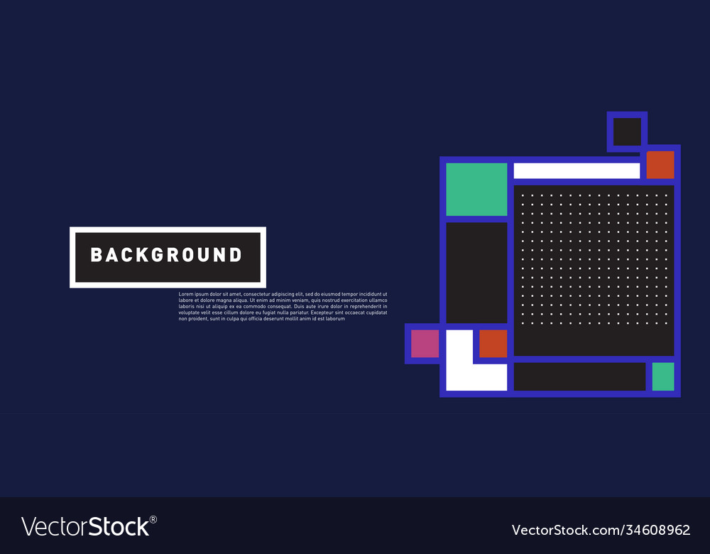 Abstract colorful rectangle background for banner vector image Abstract colorful rectangle background for banner