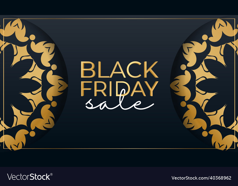 Advertising for black friday sale in blue