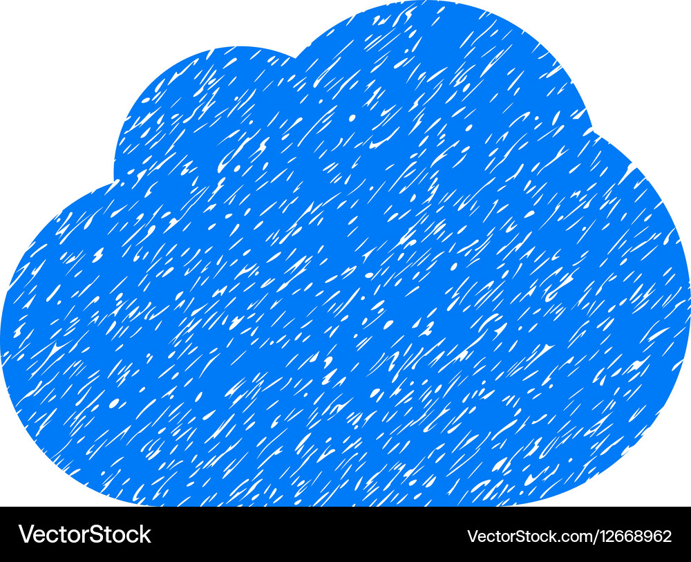 Cloud Grainy Texture Icon Royalty Free Vector Image