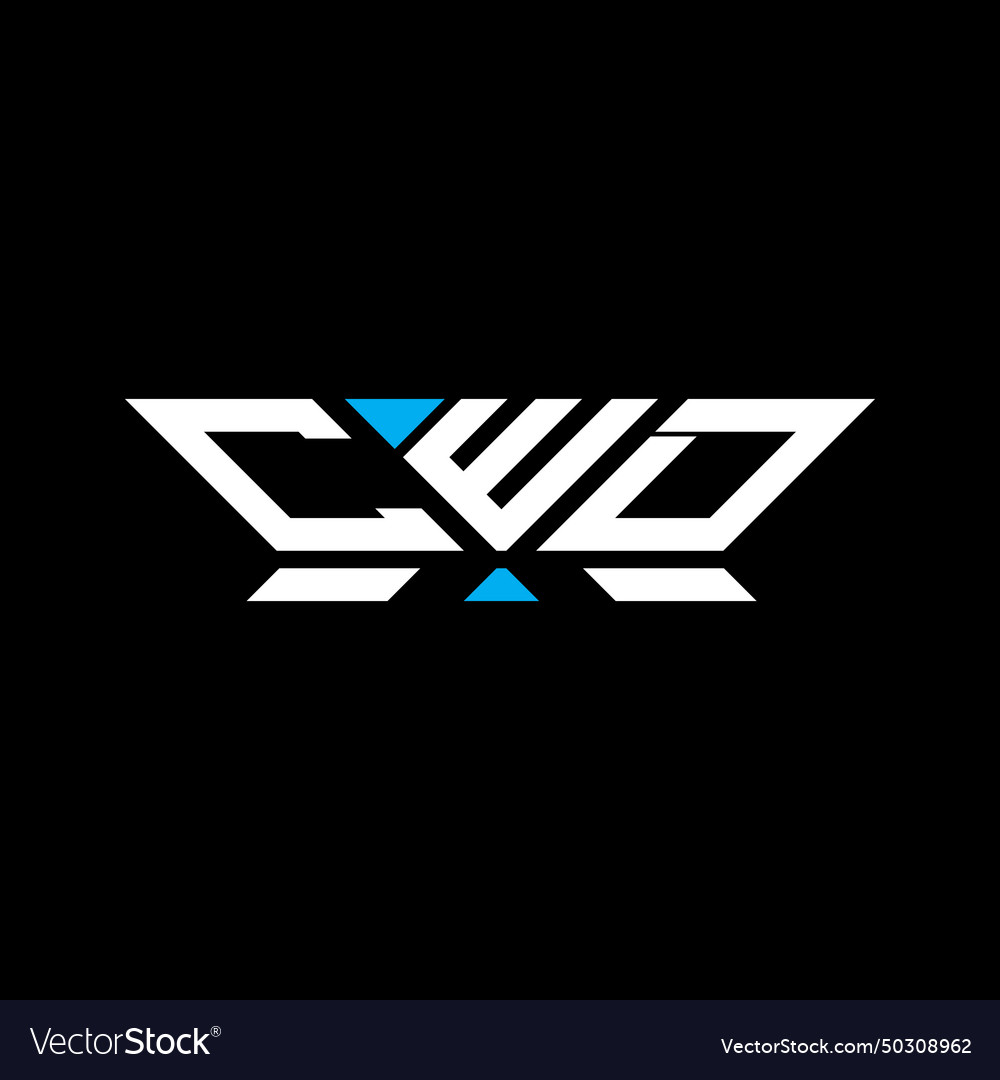 Cwd letter logo design simple and modern
