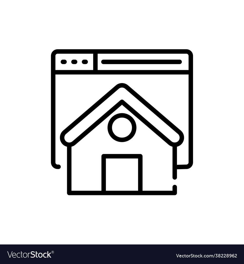 Home page style vector image Home page style