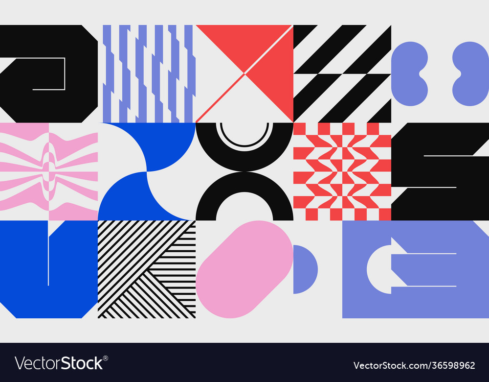 Retro future abstract pattern