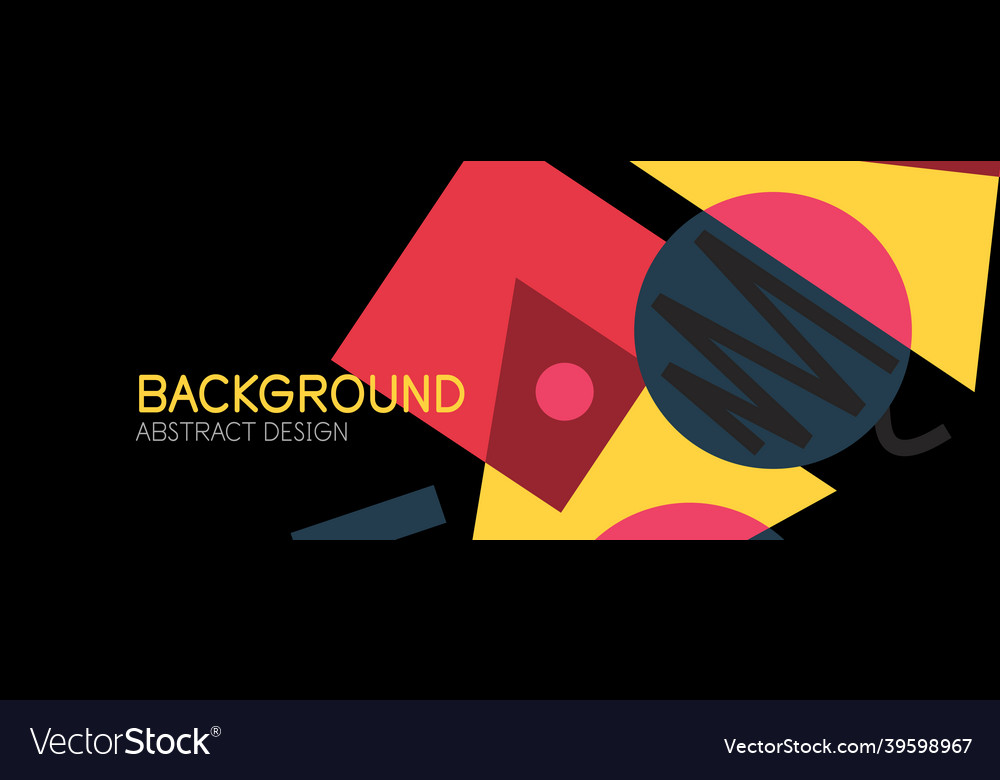 Abstract background blocks lines triangles vector image Abstract background blocks lines triangles
