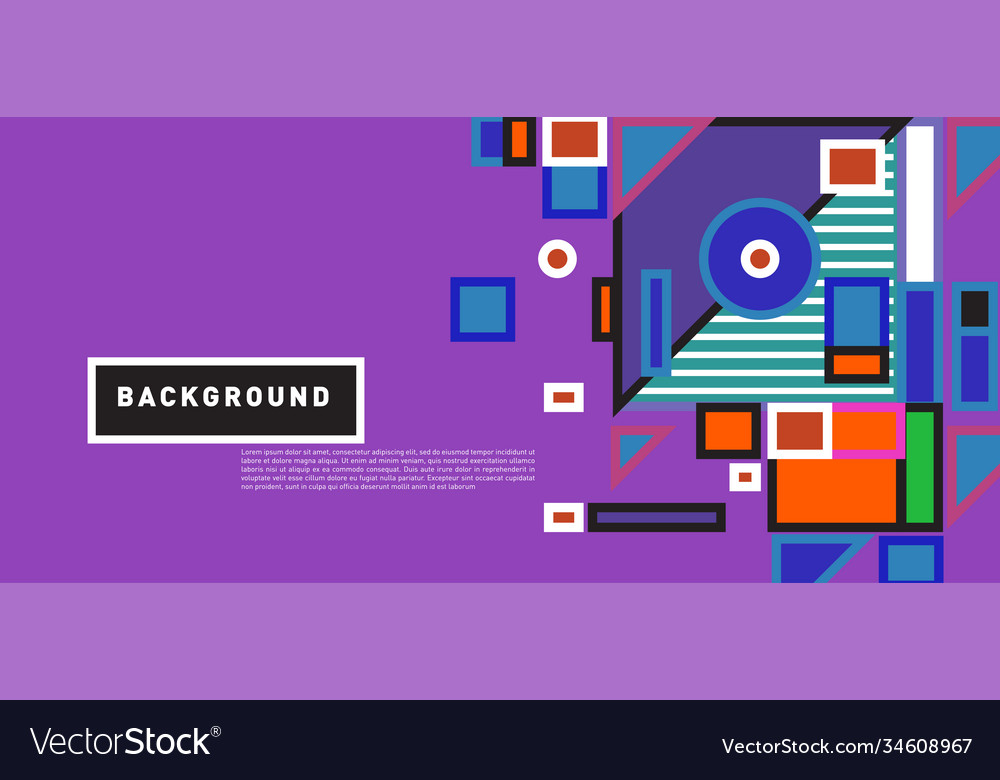 Abstract colorful rectangle background for banner
