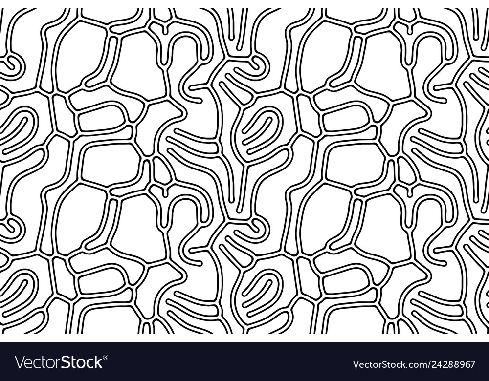 Diffusion reaction seamless pattern black Vector Image