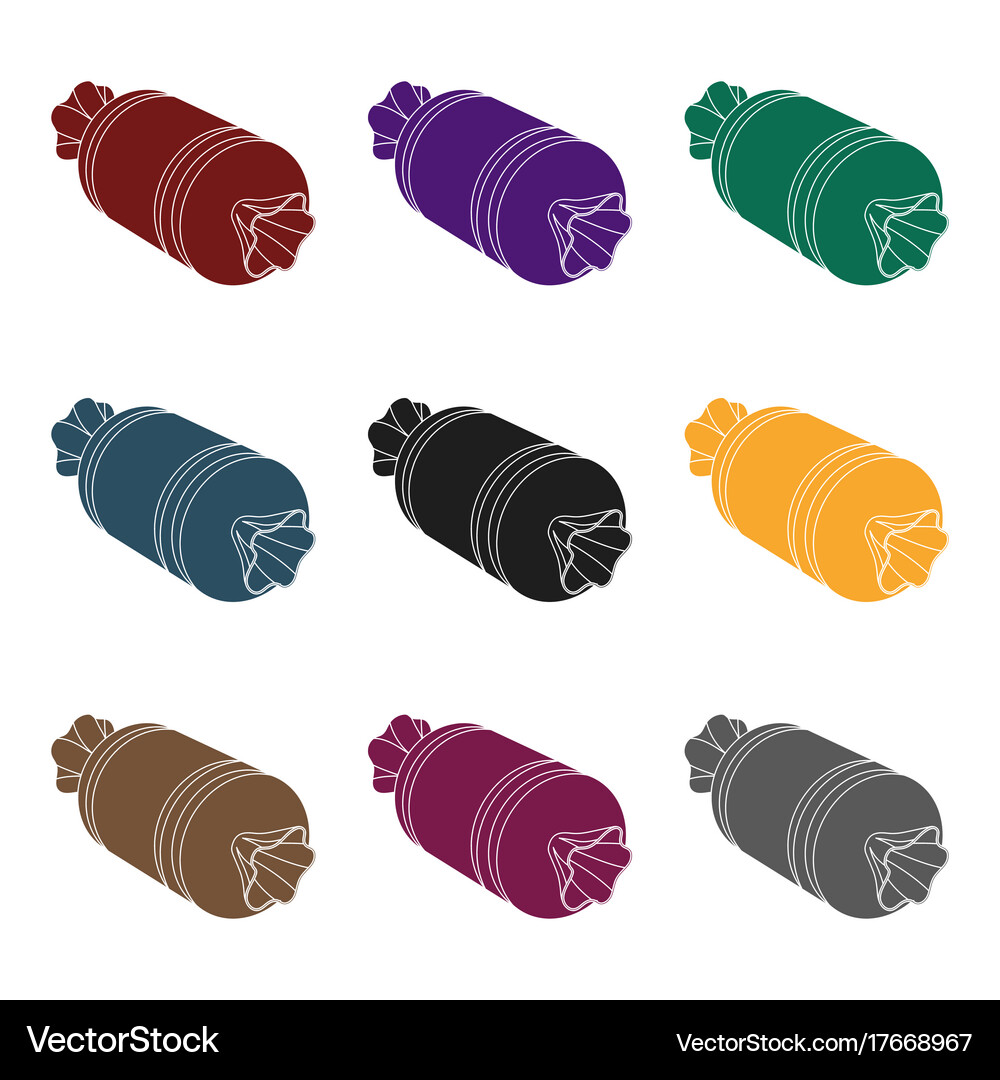 Gift wrap in the form of a huge candy wrapper Vector Image