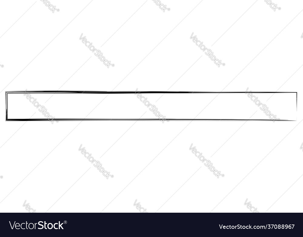 Grungy rectangular frame border plaque outline vector image Grungy rectangular frame border plaque outline
