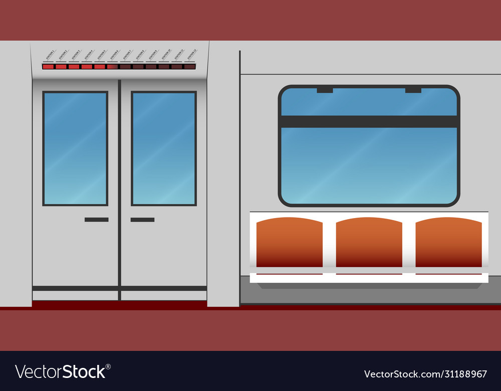 Innenraum U-Bahn-Auto